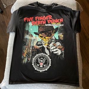 Five Finger Death Punch Band T -Shirt Size L